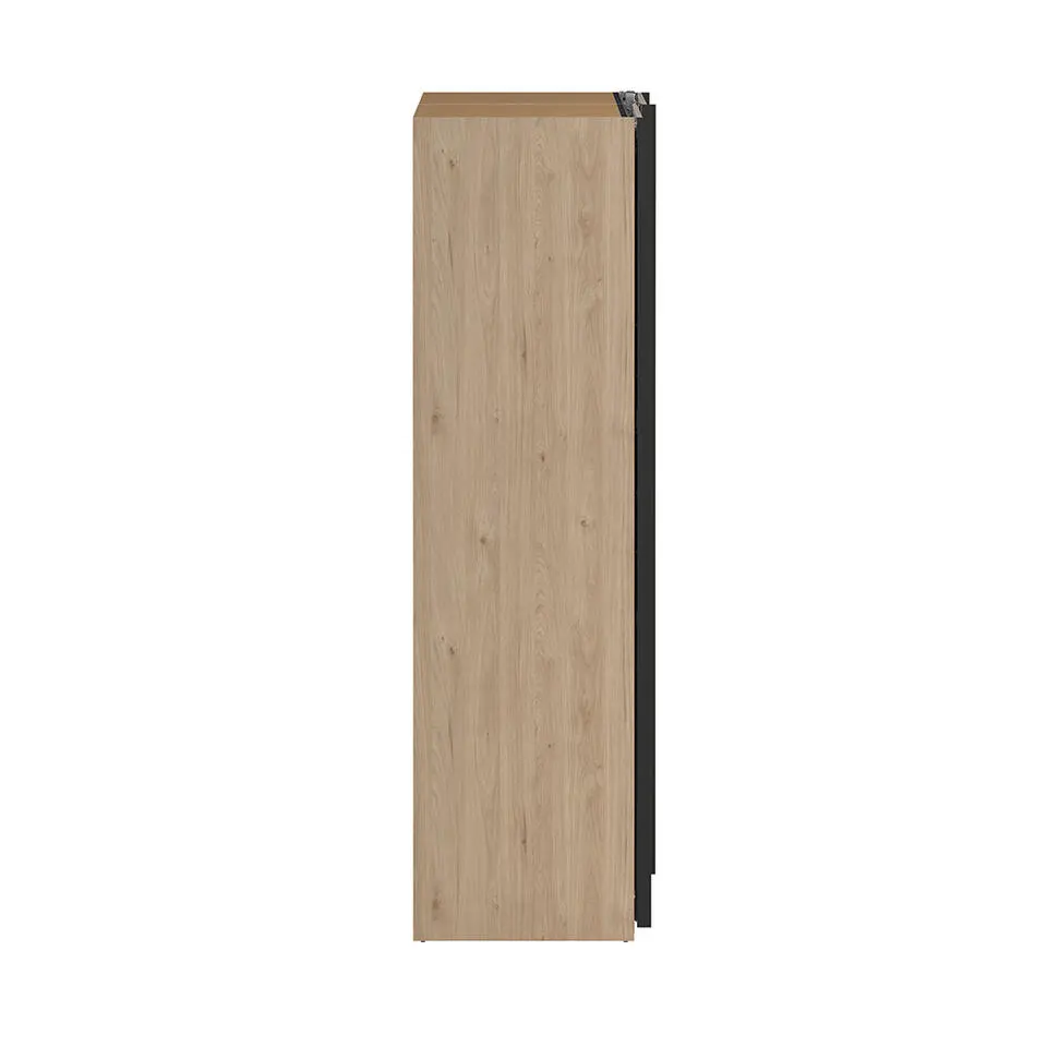 Hioshop Como schuifdeurkast 2 deuren 245x220cm eikdecor