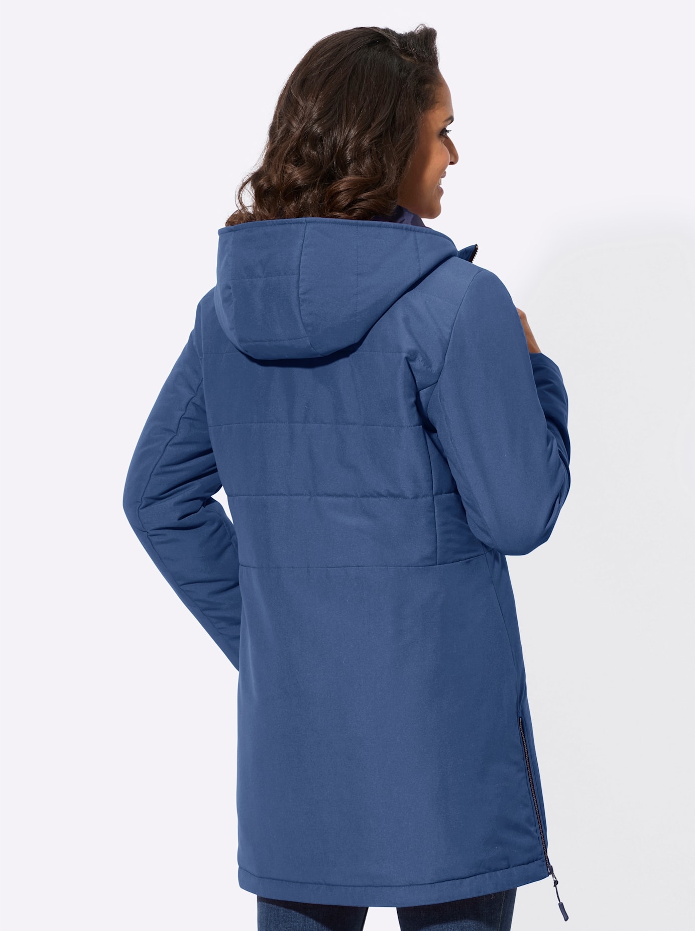 Casual Looks Langjacke mit Kapuze