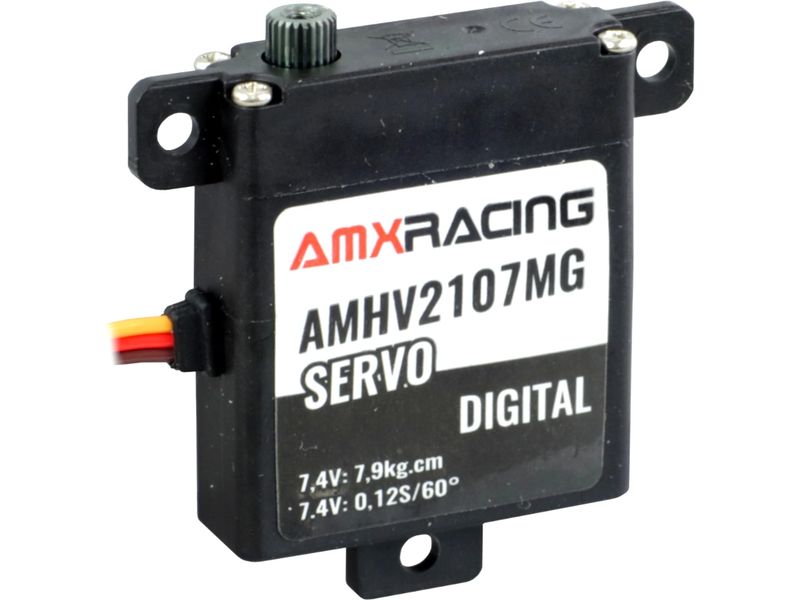 Amewi Flächenservo AMHV2107MG 7.9 kg, 0.12 s, Digital HV Flaches HV Flächenservo für den liegenden Einbau