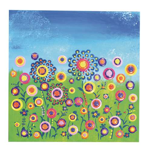 VIVA DECOR Universal-Schablone BLOB PAINT, Blumenwiese