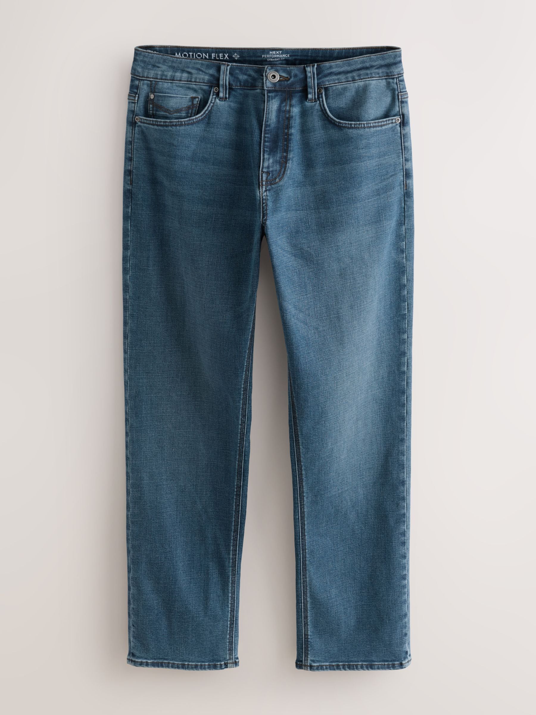 Lichtblauw - Straight fit - Motionflex jeans