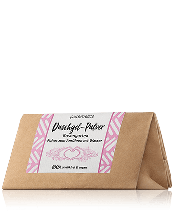 puremetics Duschgel-Pulver Rosengarten 100g