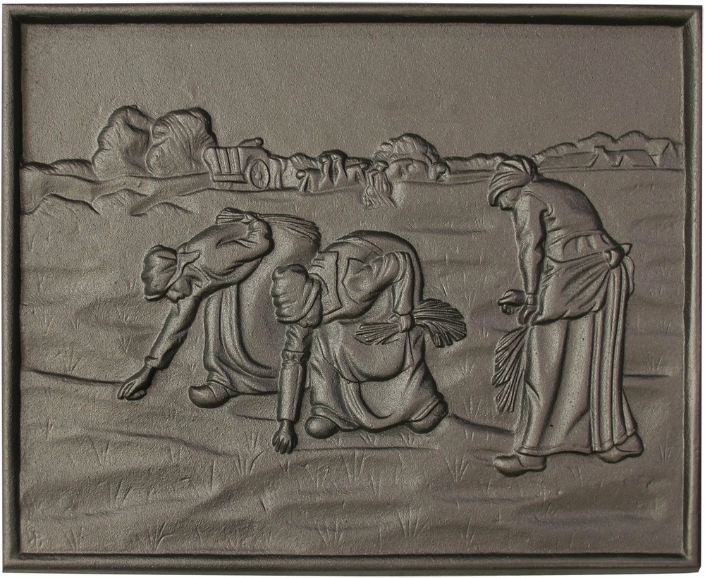 Plaque de cheminée les glaneuses h. 46,5cm x l. 58,5cm