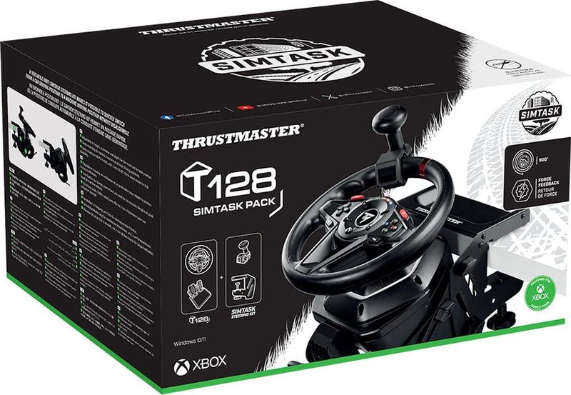 THRUSTMASTER - T128 SimTask Pack - Multi-platform Racestuur - Zwart - Kunststof