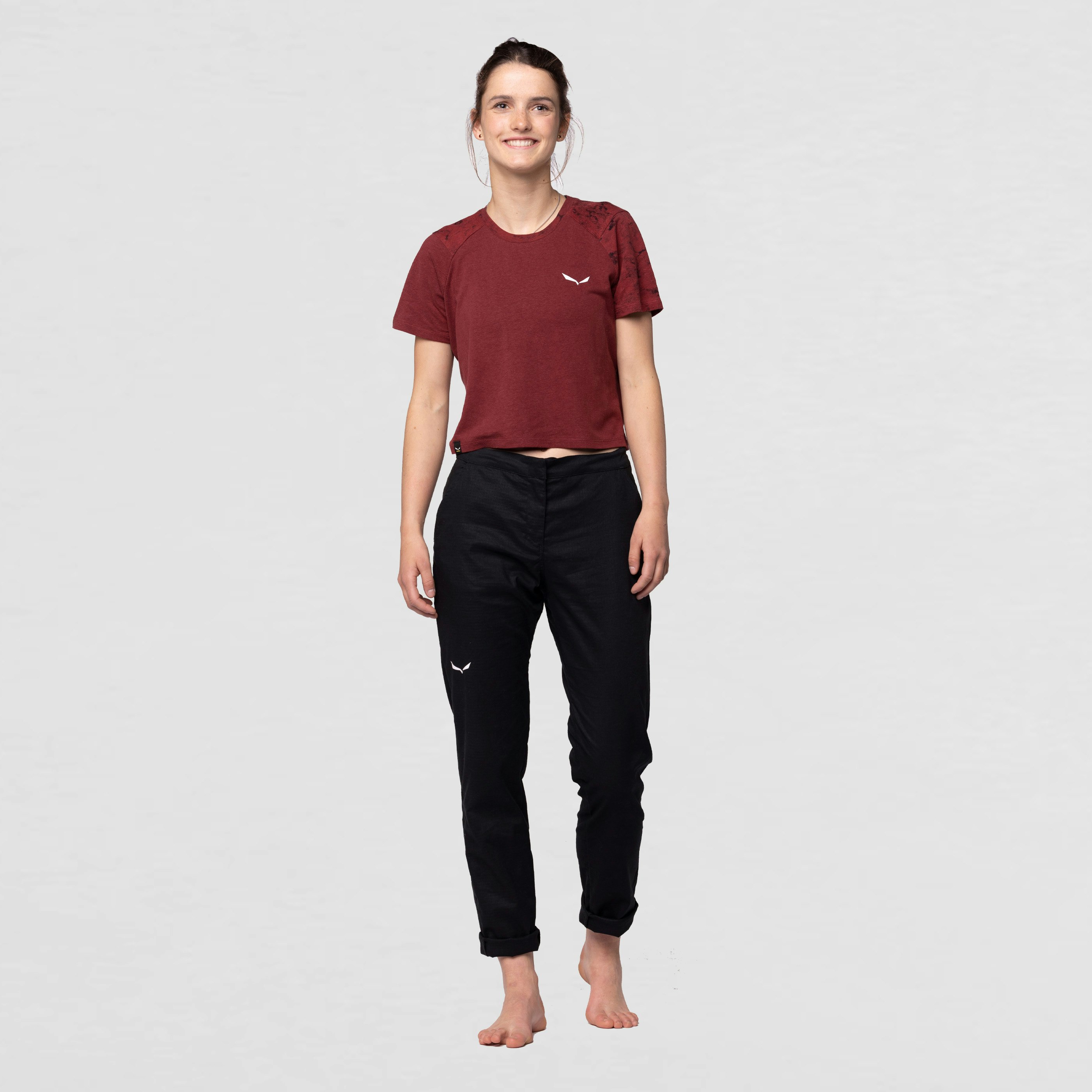 Lavaredo Hemp Cropped T-Shirt Damen