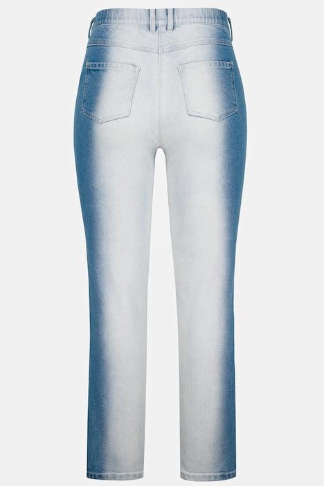 Jeans Sarah, Bleaching-Effekt, High Waist, schmales Bein