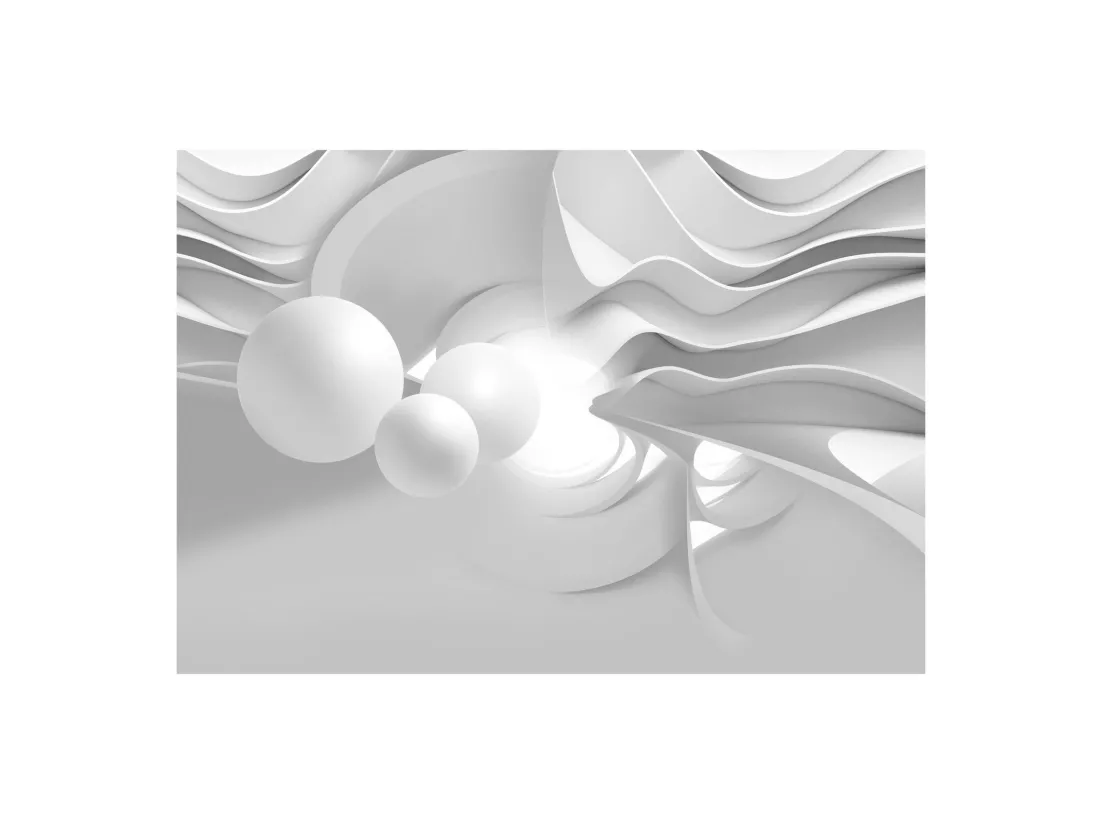 Papier peint couloirs blancs - 350 x 245 cm