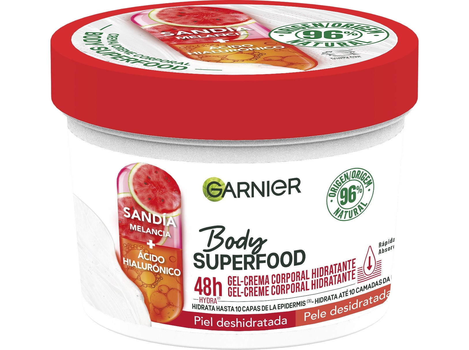 CREME CORPO GARNIER BODYFOOD MELANCIA 380ML