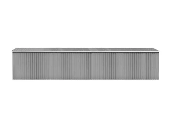 Abri de jardin Gris 257x990x181 cm Acier galvanisé
