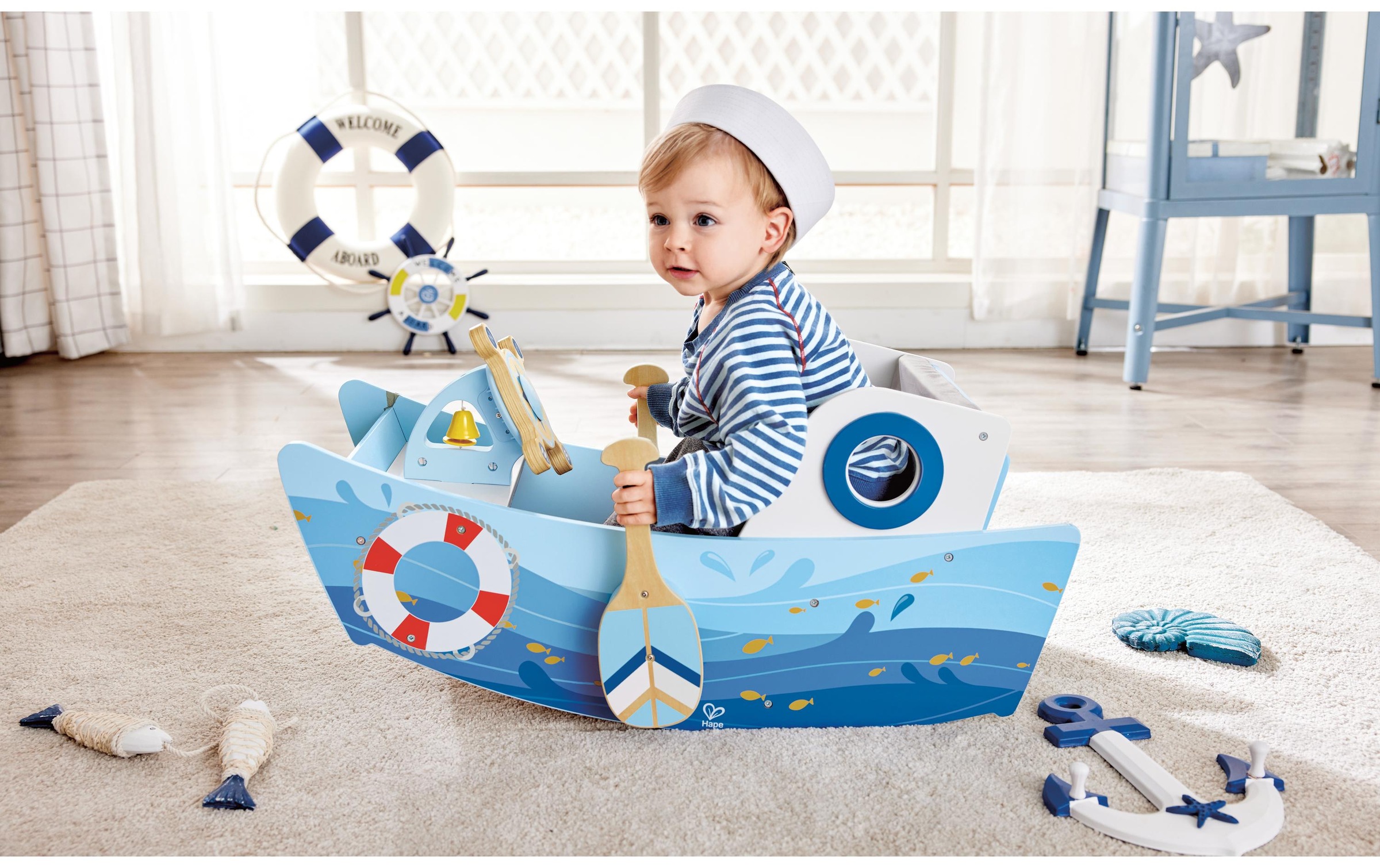 Hape Schaukeltier »Captain's Rocking Boat«