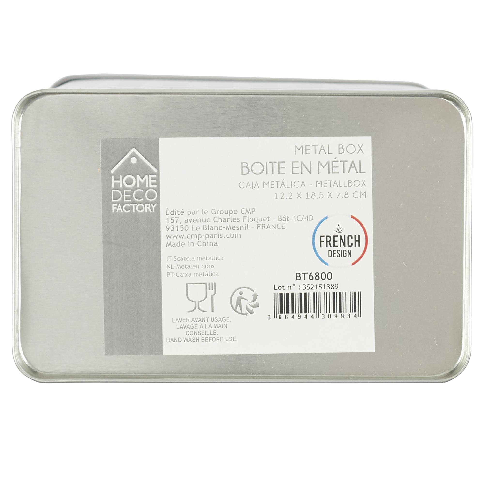 BOITE FARINE METAL EMBOSSE BROOKLYN