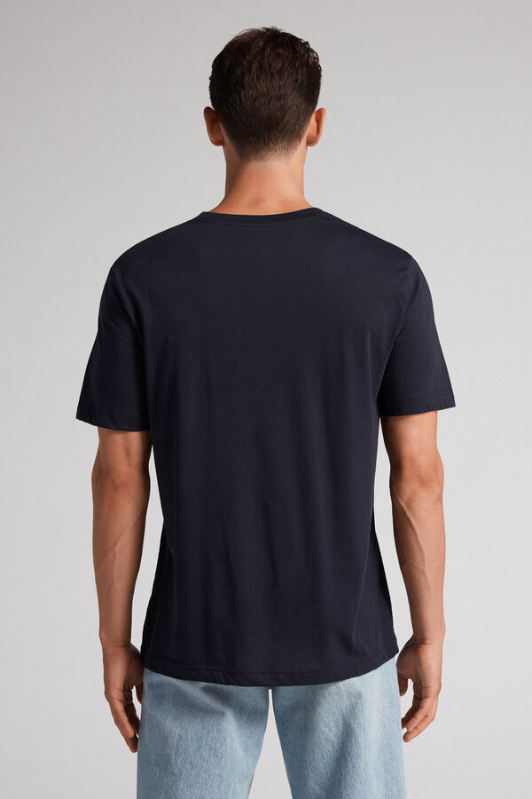Camiseta de corte reto em algodão extrafino Supima®