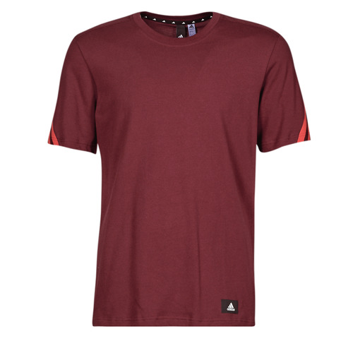adidas Performance - FI 3 Stripes Tee - shadow red