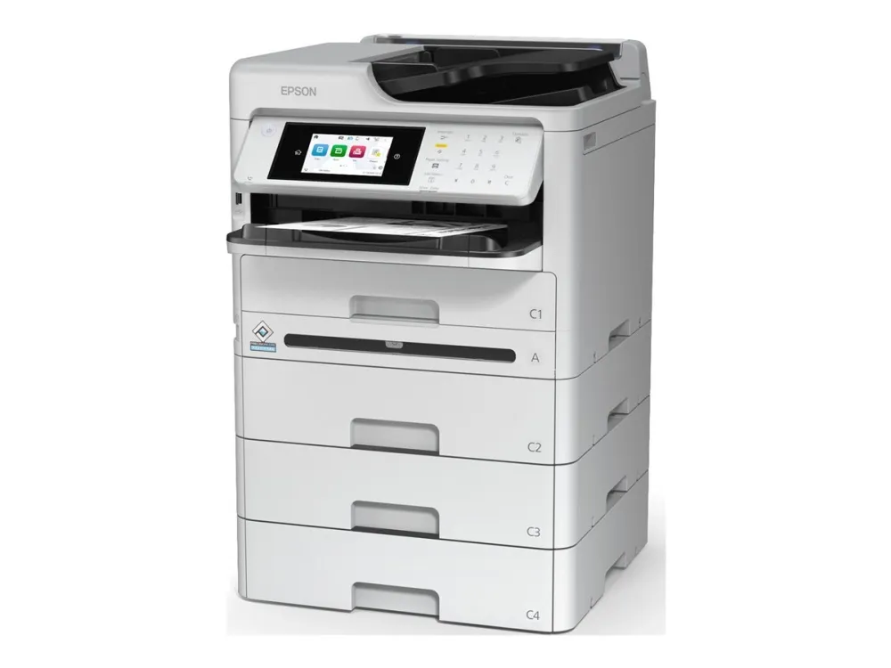 Epson WorkForce Pro WF-M5899DWF - Multifunktionsprinter - S/H - blækprinter - 216 x 297 mm (original) - A4/Legal (medie) - op til 25 spm (udskriver) - 330 ark - 33.6 Kbps - USB 2.0, Gigabit LAN, Wi-Fi(ac)