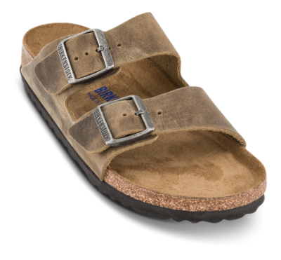 Birkenstock Arizona Soft Sandal Narrow Faded Khaki Brun 1019377