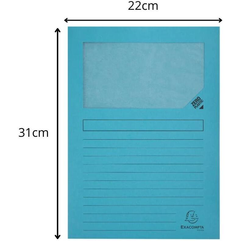 Paquet de 25 chemises à fenêtre Forever 130g/m2 - 22x31cm