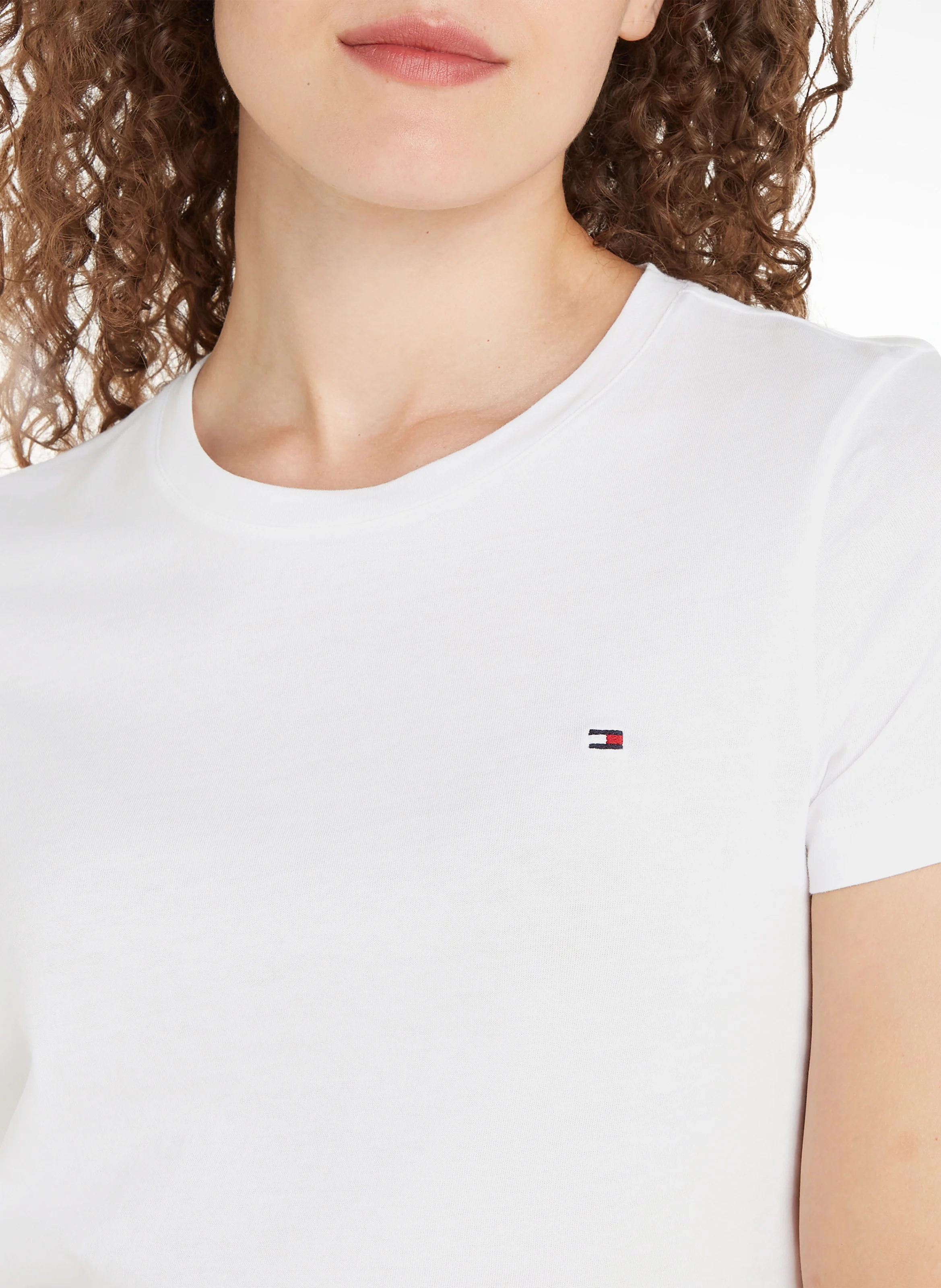 Tee-shirt droit en coton bio | Blanc