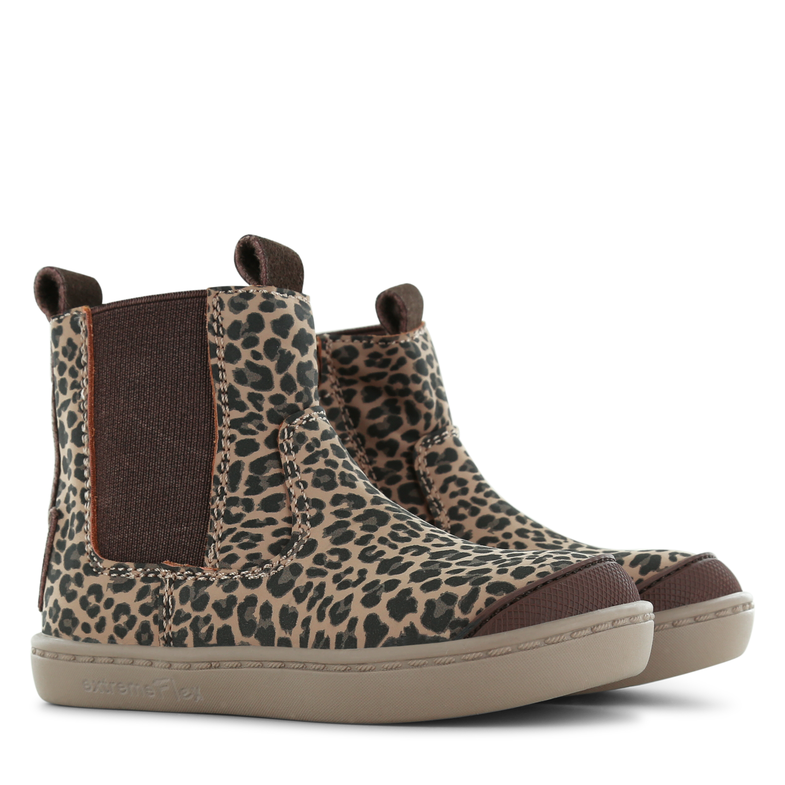 Shoesme chelsea bootje met panterprint Microfiber nubuck, Suède | Sale