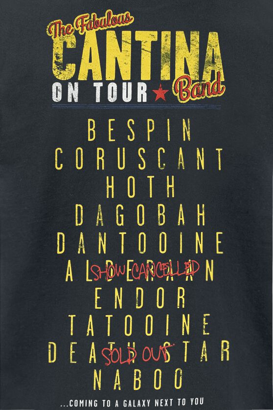 Cantina Band On Tour | Star Wars T-Shirt Manches courtes