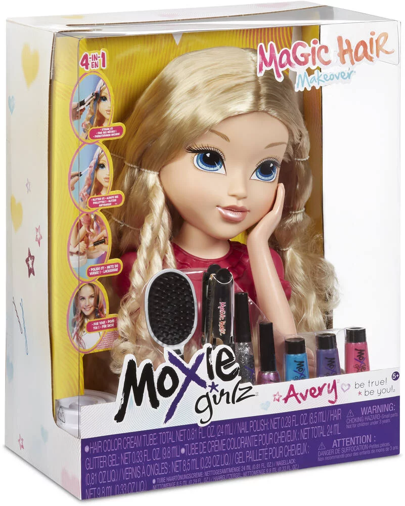 MOXIE  - TETE A COIFFER - MAGIC HAIR TORSO -AVERY