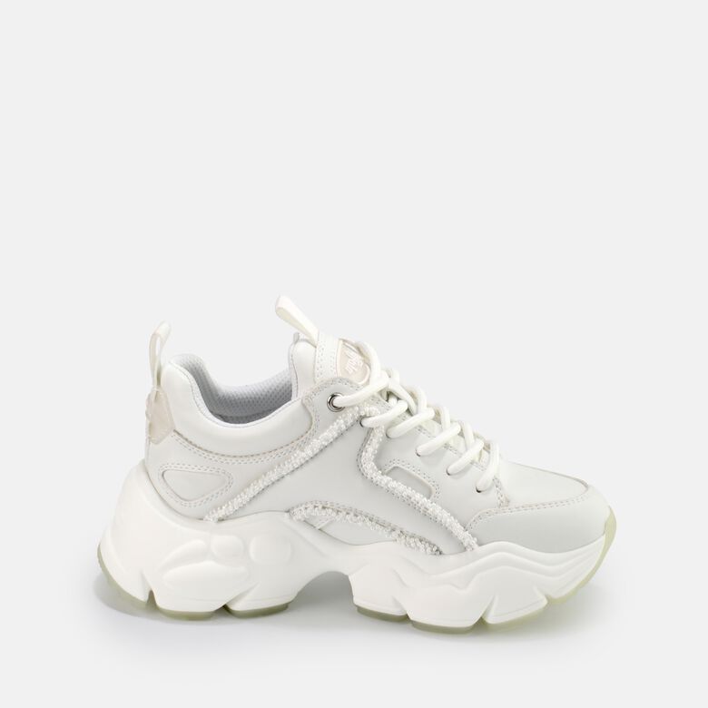 Binary Pearl baskets véganes, blanc