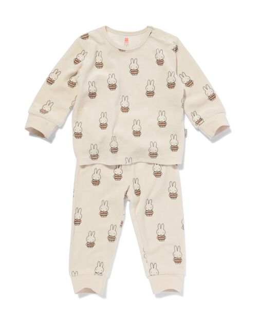 pyjama Miffy velours blanc cassé