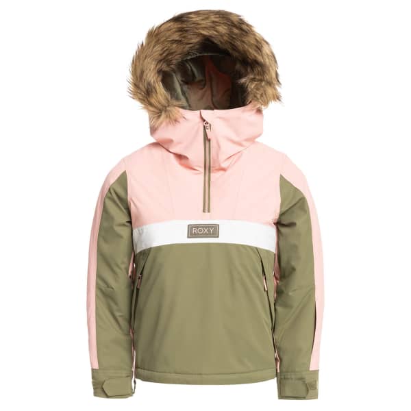 Veste de ski ROXY SHELTER GIRL JK DEEP LICHEN GREEN