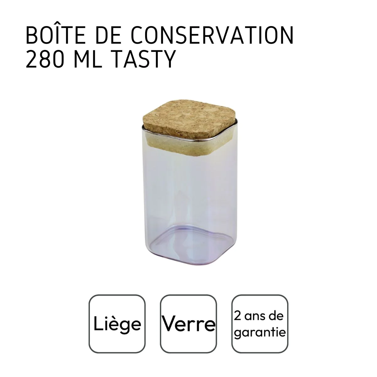 Boîte de conservation avec couvercle 280 ml Green Tasty