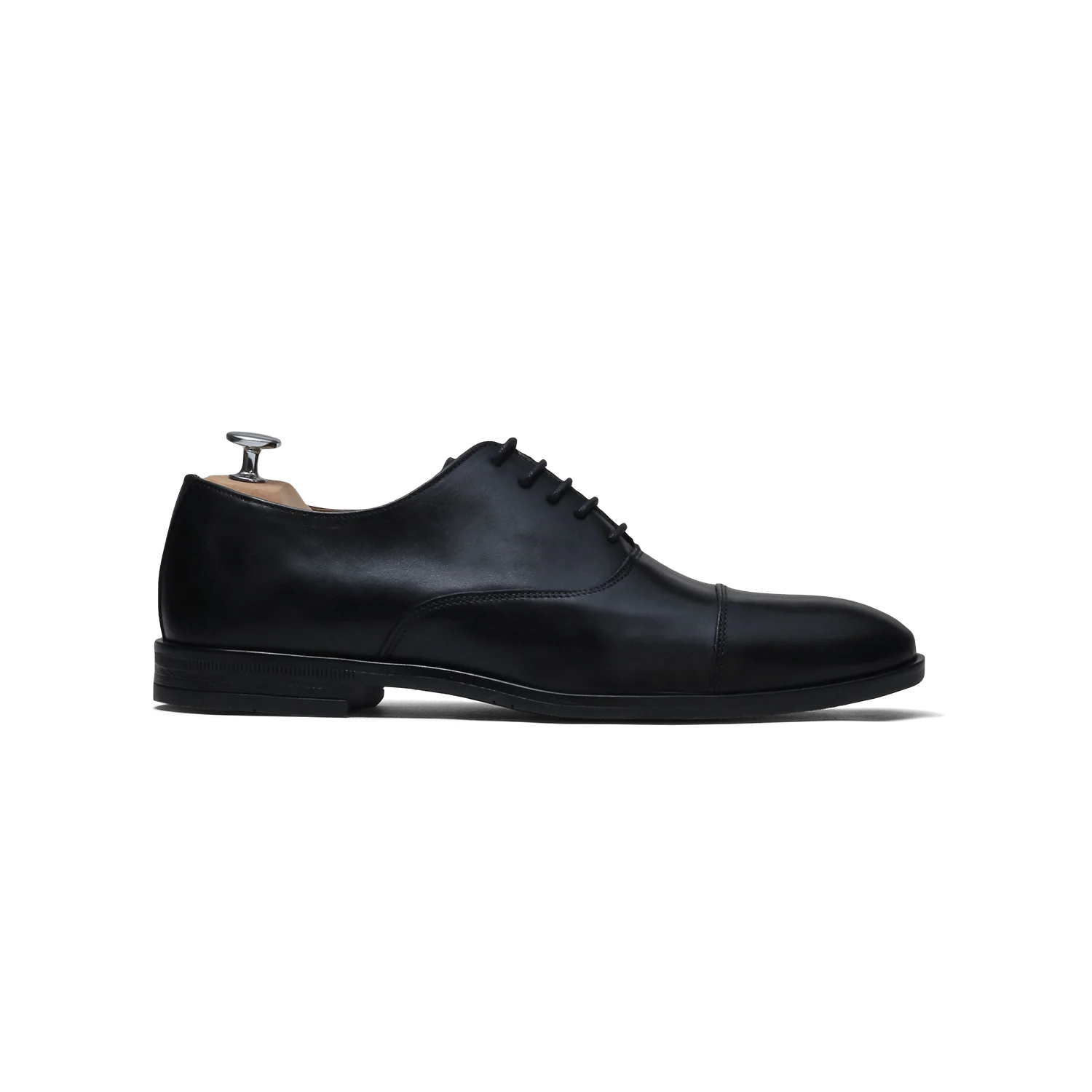Perry-Richelieu en cuir noir
