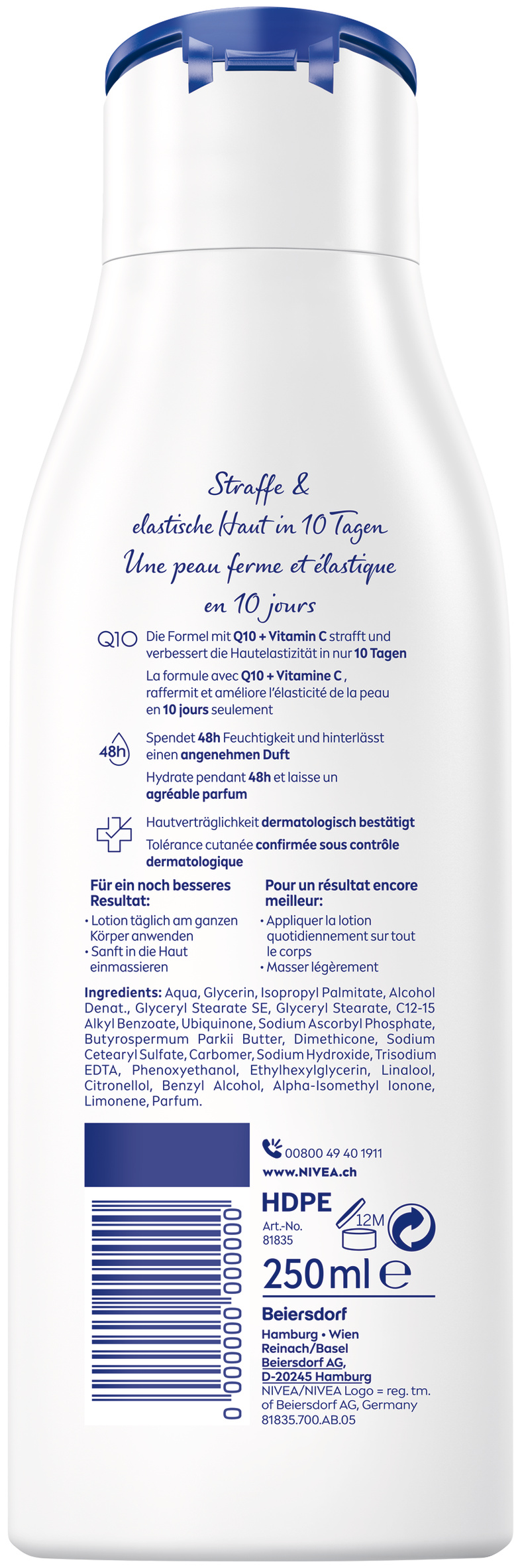 Nivea Body Lotion Lot Q10 Energy straffend 250 ml