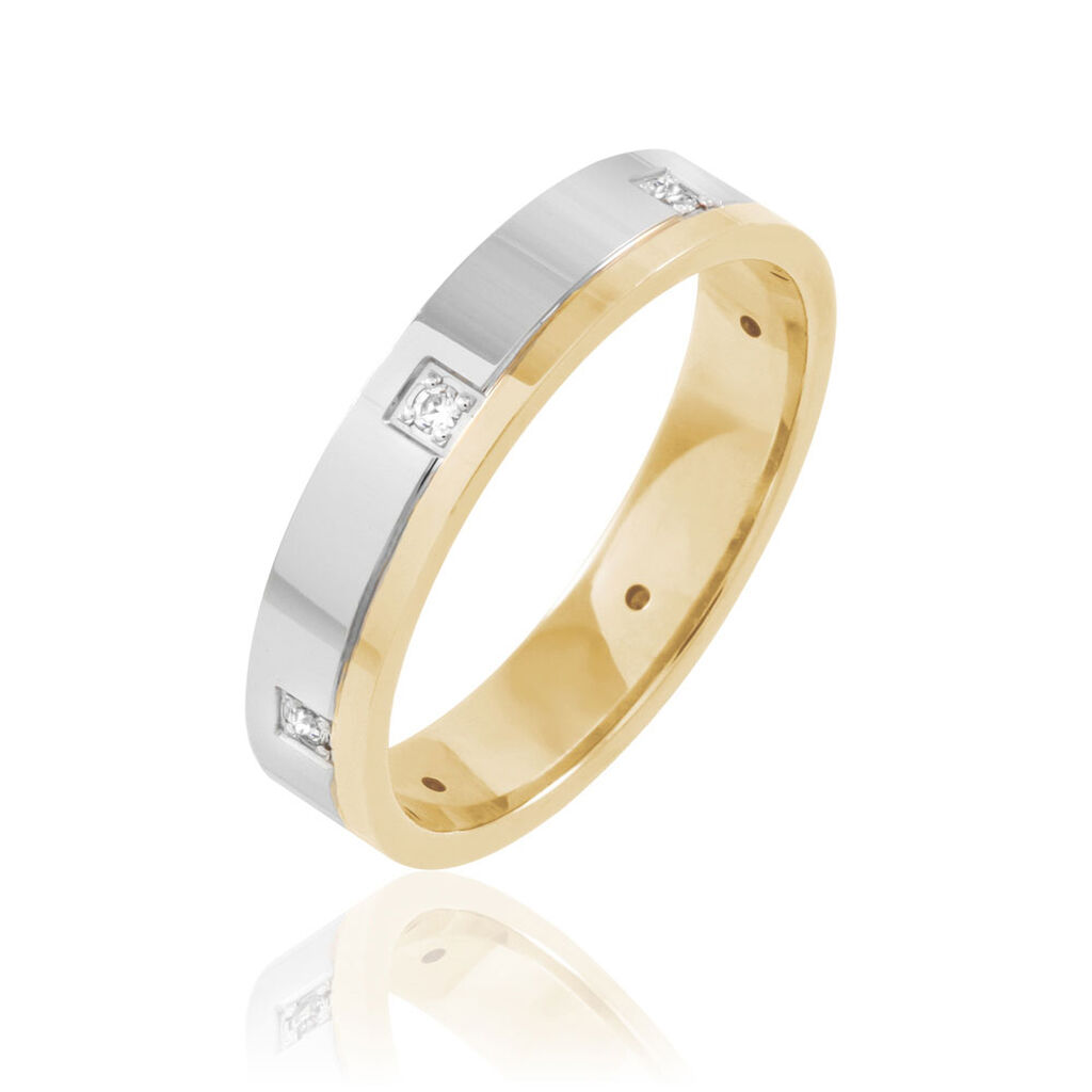 Alliance Firdawsse Or Bicolore Diamant