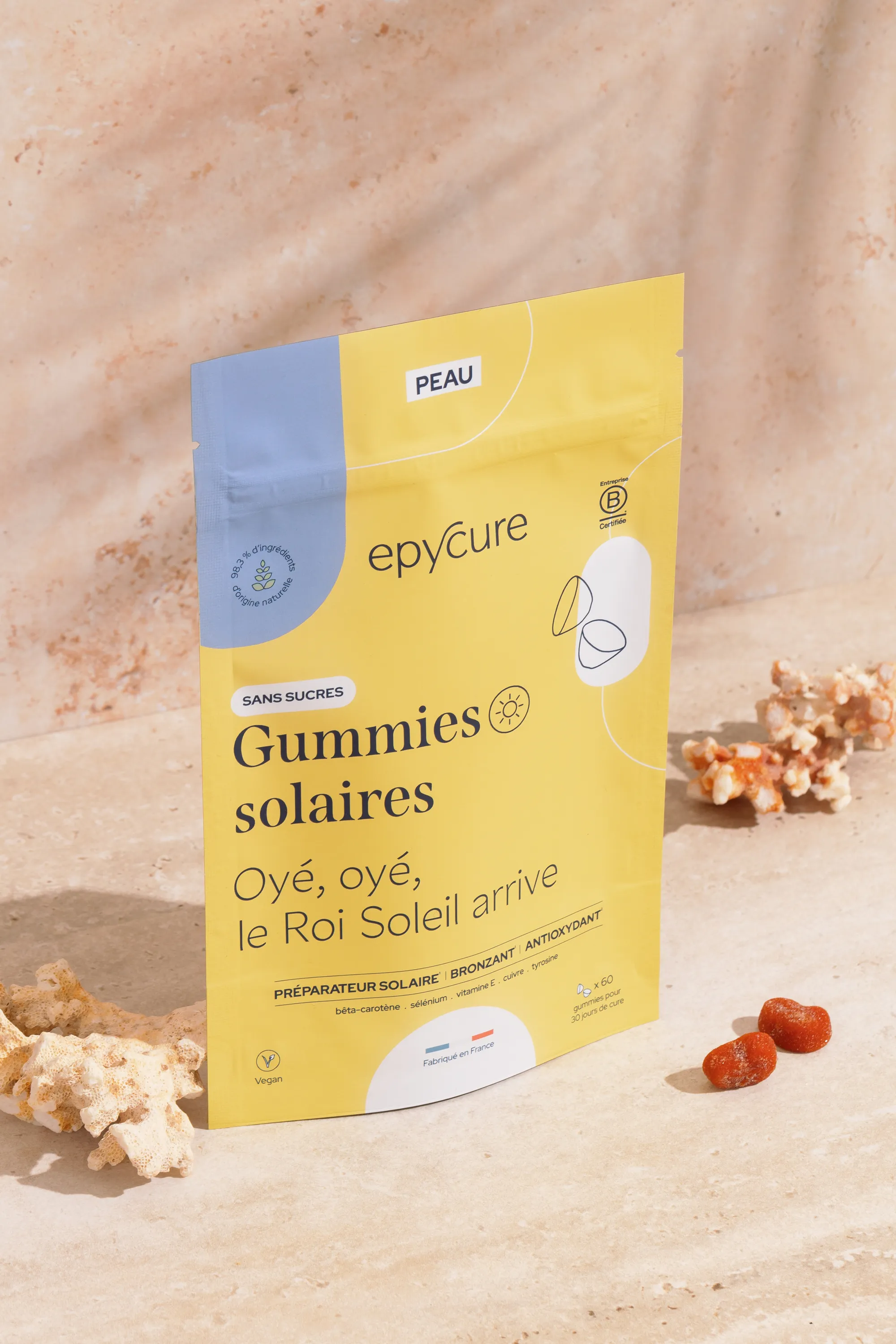 Epycure Gummies solaires sans sucre-150 g