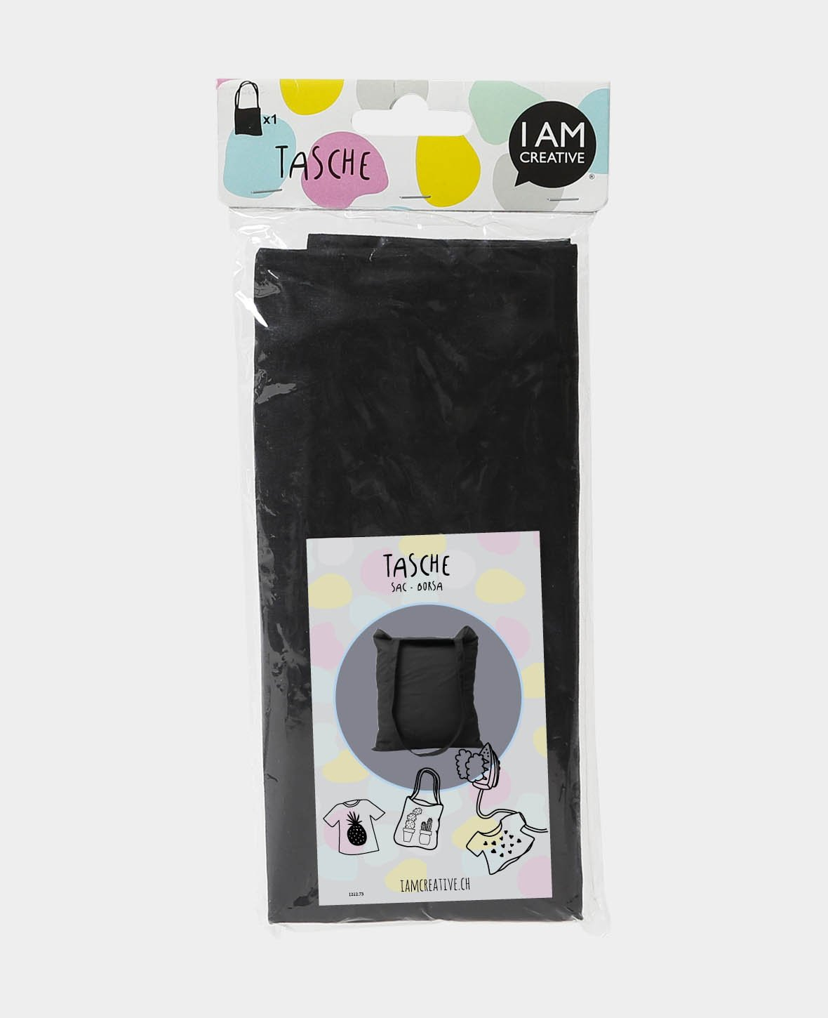 (41x36cm) Baumwolle Tasche Umweltfreundlich zum Bedrucken - Schwarz