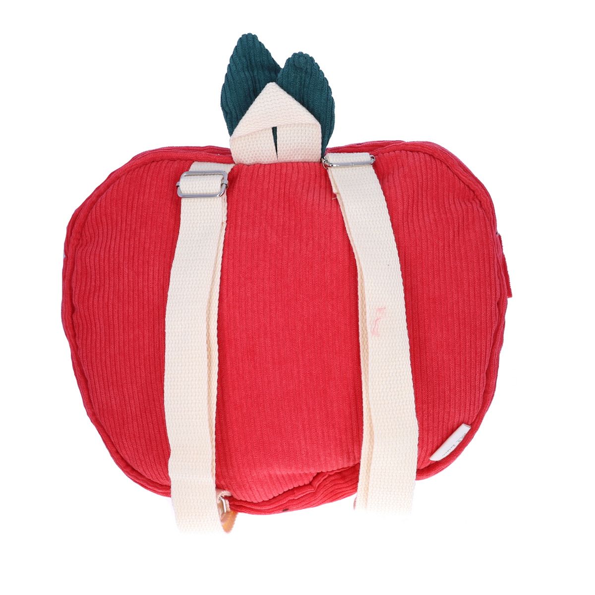 Sac à dos enfant velours pomme - Dans mon jardin Jolie saison