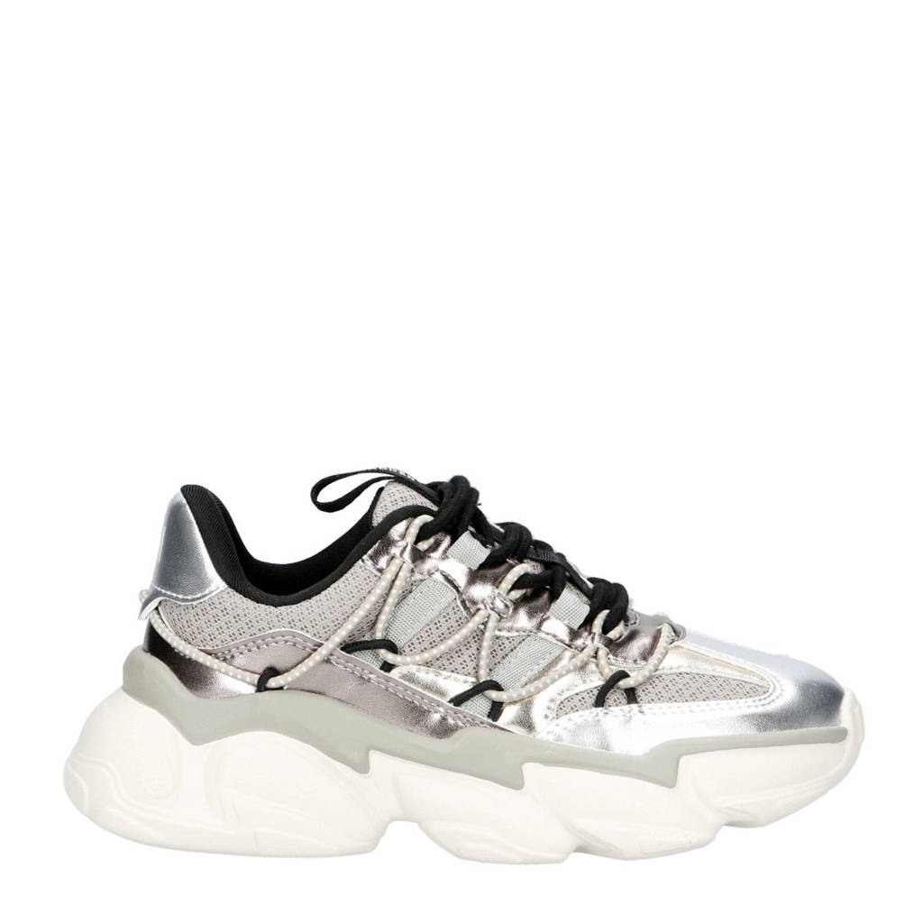 Steve Madden Spectetorsneakers zilver