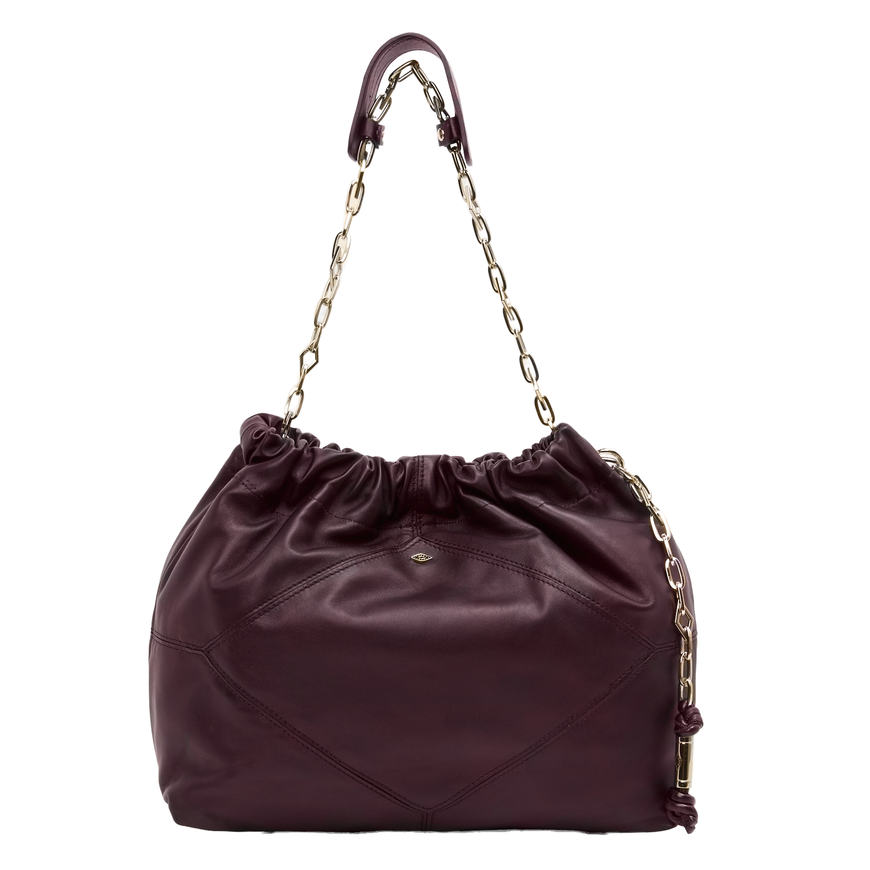 JUNE - Sac porté épaule en cuir | Rouge