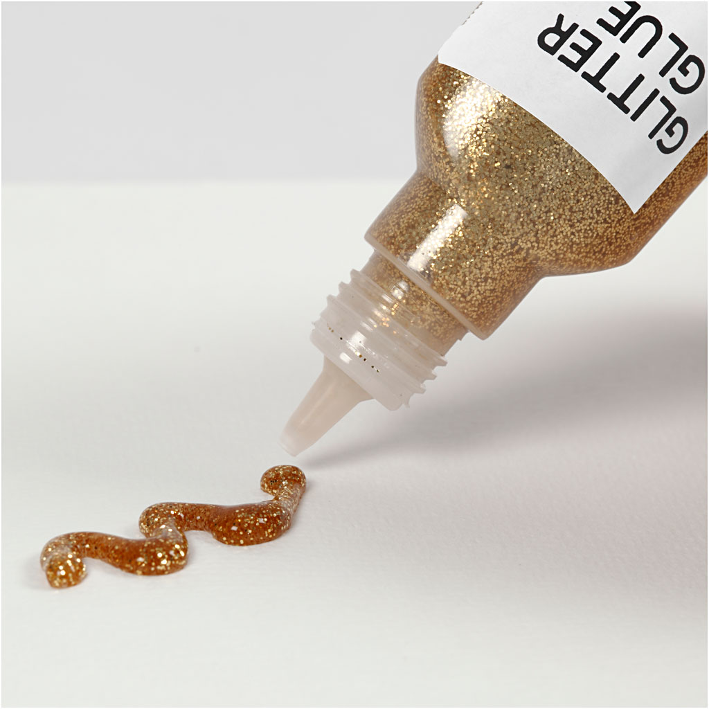 Glitterlijm Goud, 25ml
