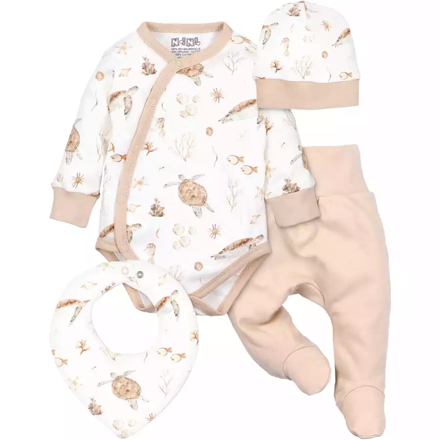 Nini 4tlg Set Herbst, Winter beige weiß