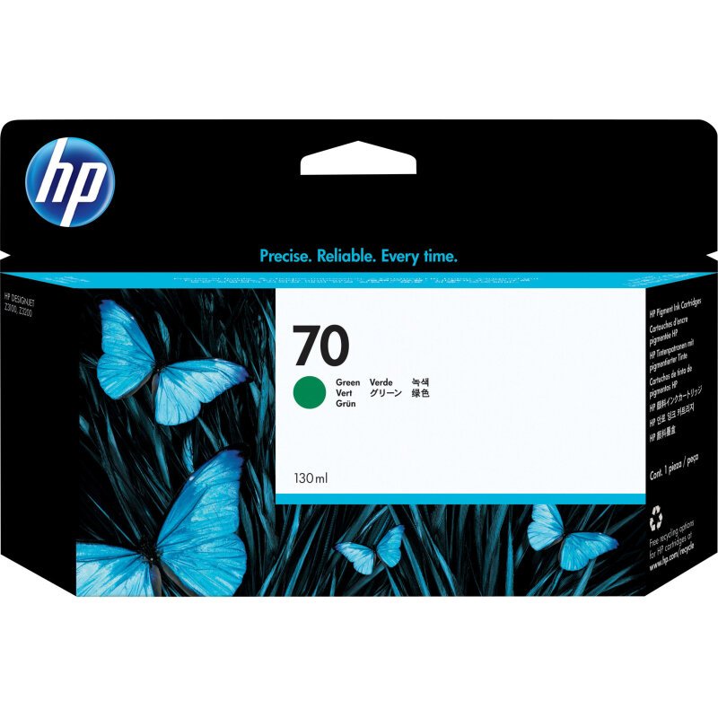 HP 70 cartouche d'encre verte 130 ml