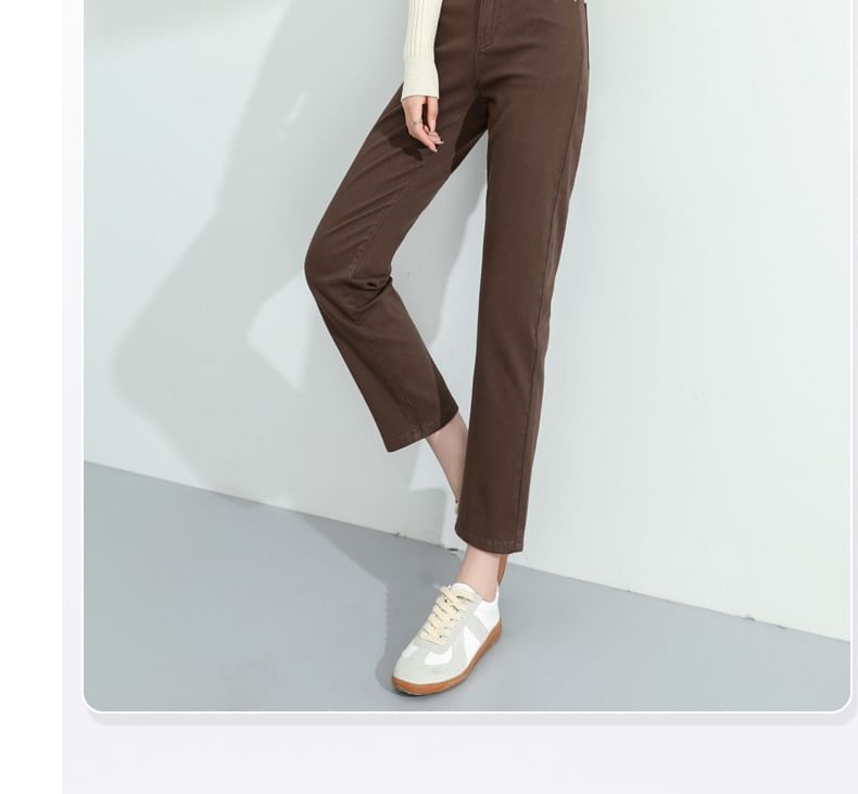 Denimot - High Rise Plain Straight Leg Jeans (diverse designs)