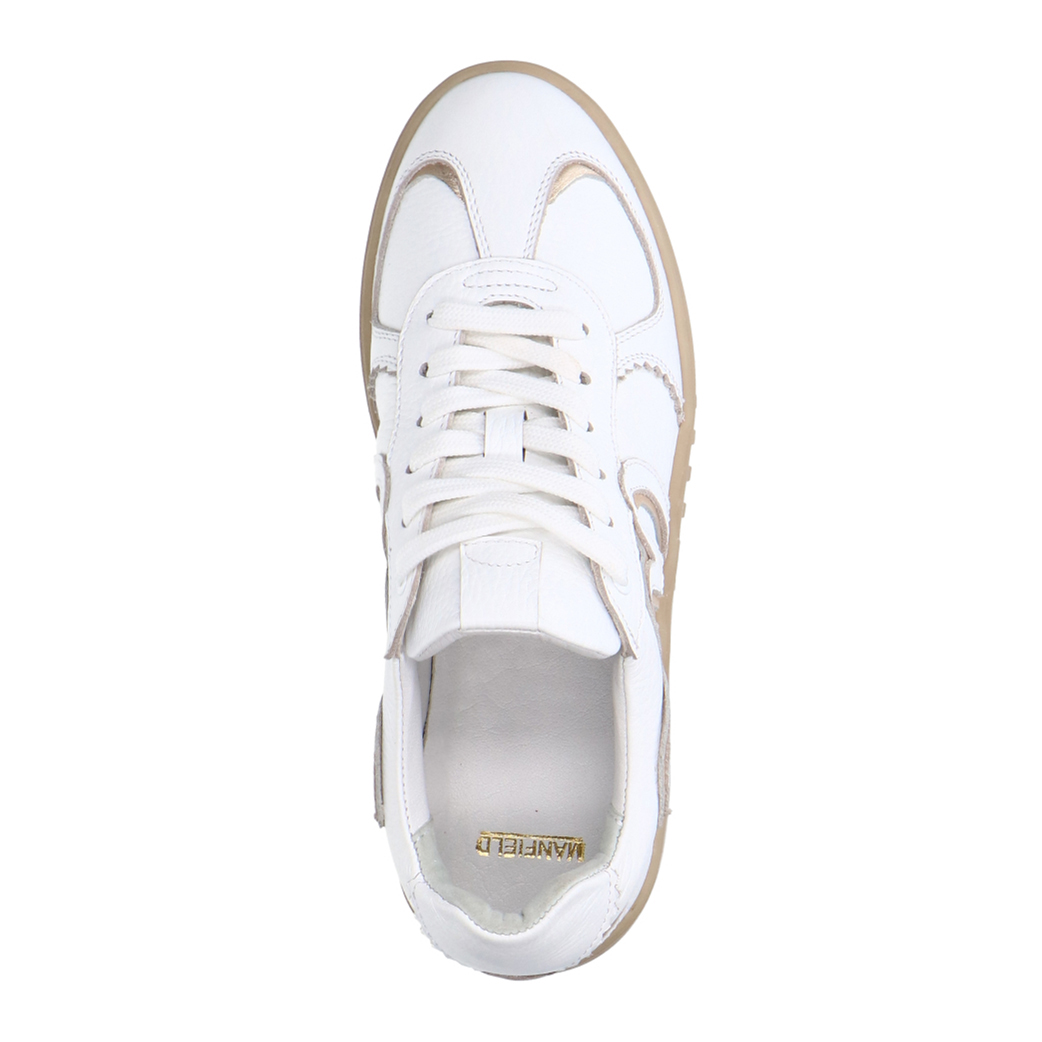 Witte leren sneakers