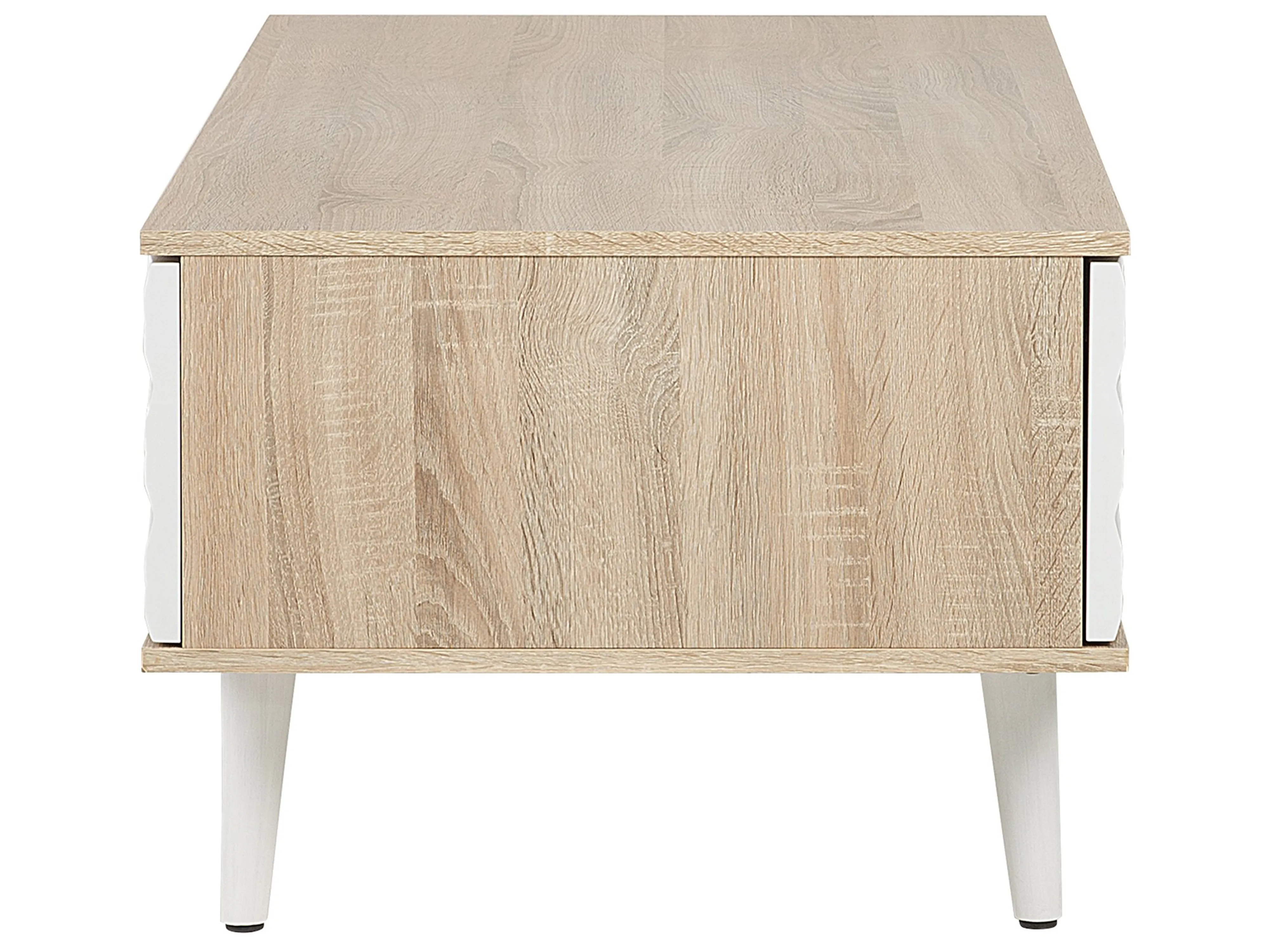 Salontafel SWANSEA Lichtbruin met opbergruimte