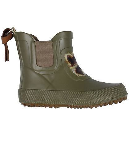 Bisgaard Gummistiefel - Kurz - Grün m. Waschbär