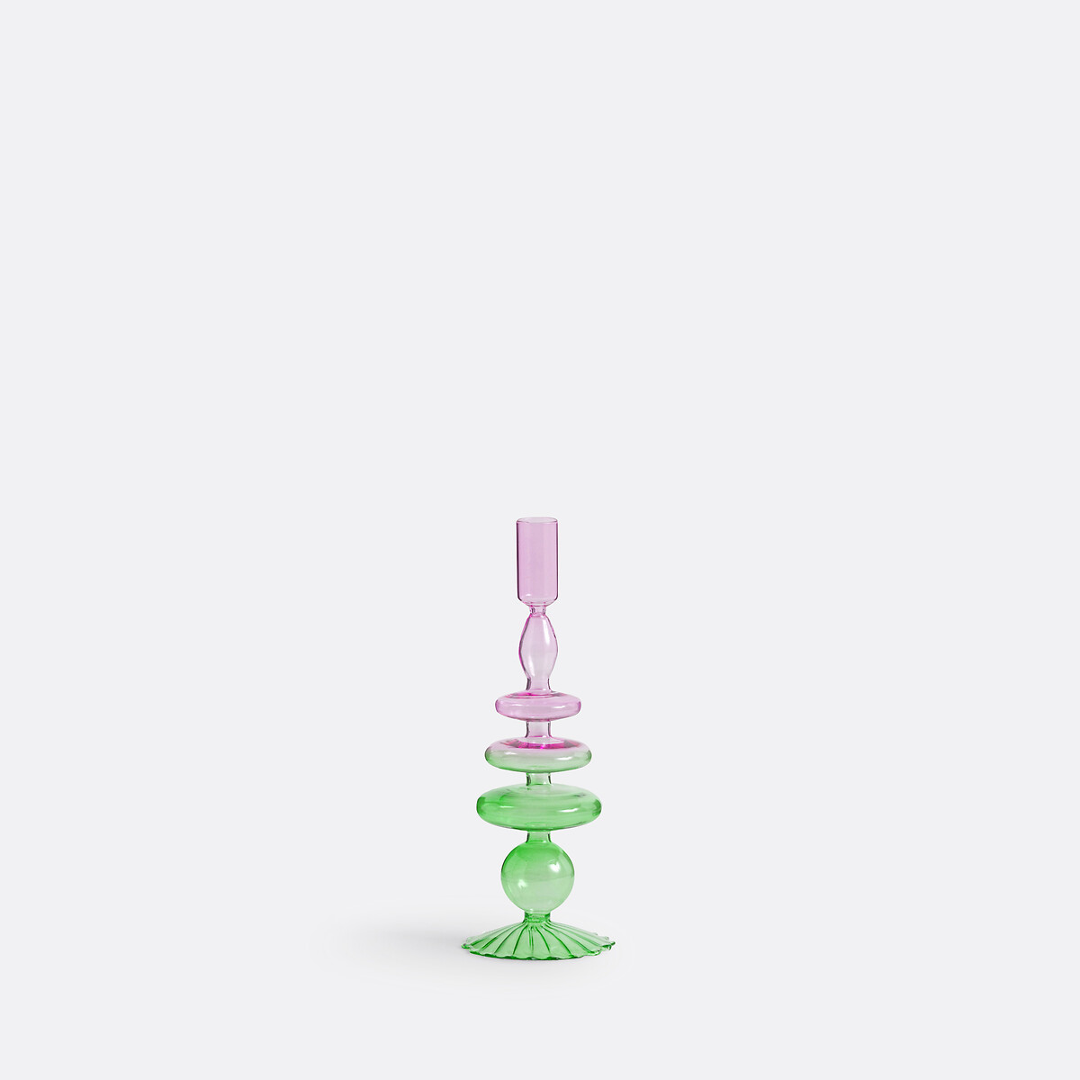 LA REDOUTE INTERIEURS<br>Castiçal em vitral H26,5 cm, Chilava