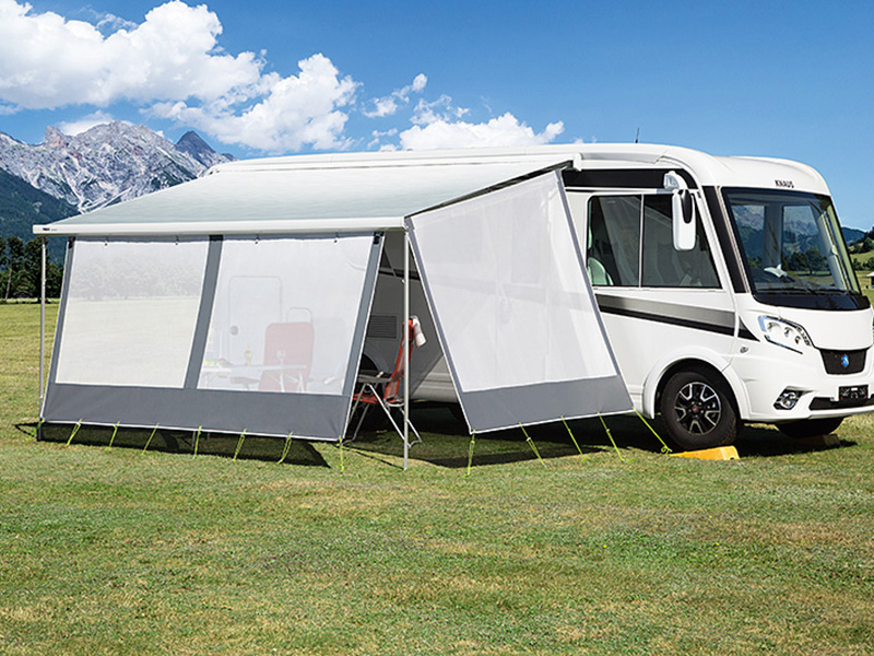 DWT Happy Sun voorwand 380cm witte luifel voorwand