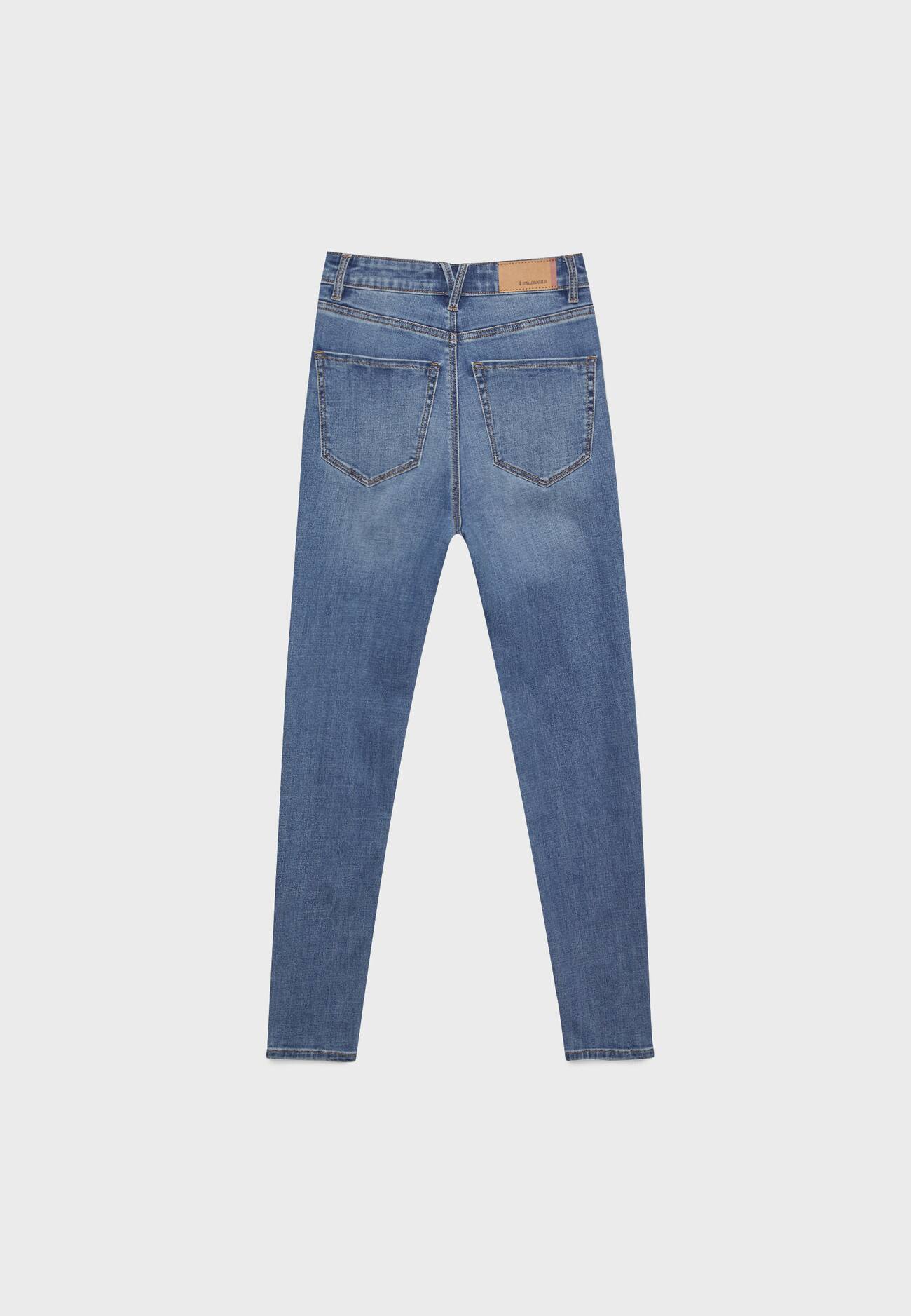 Calça jeans skinny super cintura alta 1450