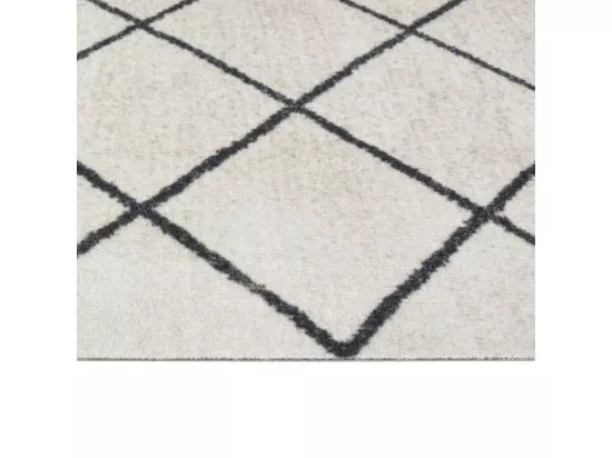 Tapis de cuisine lavable impression carrée 45x150 cm velours