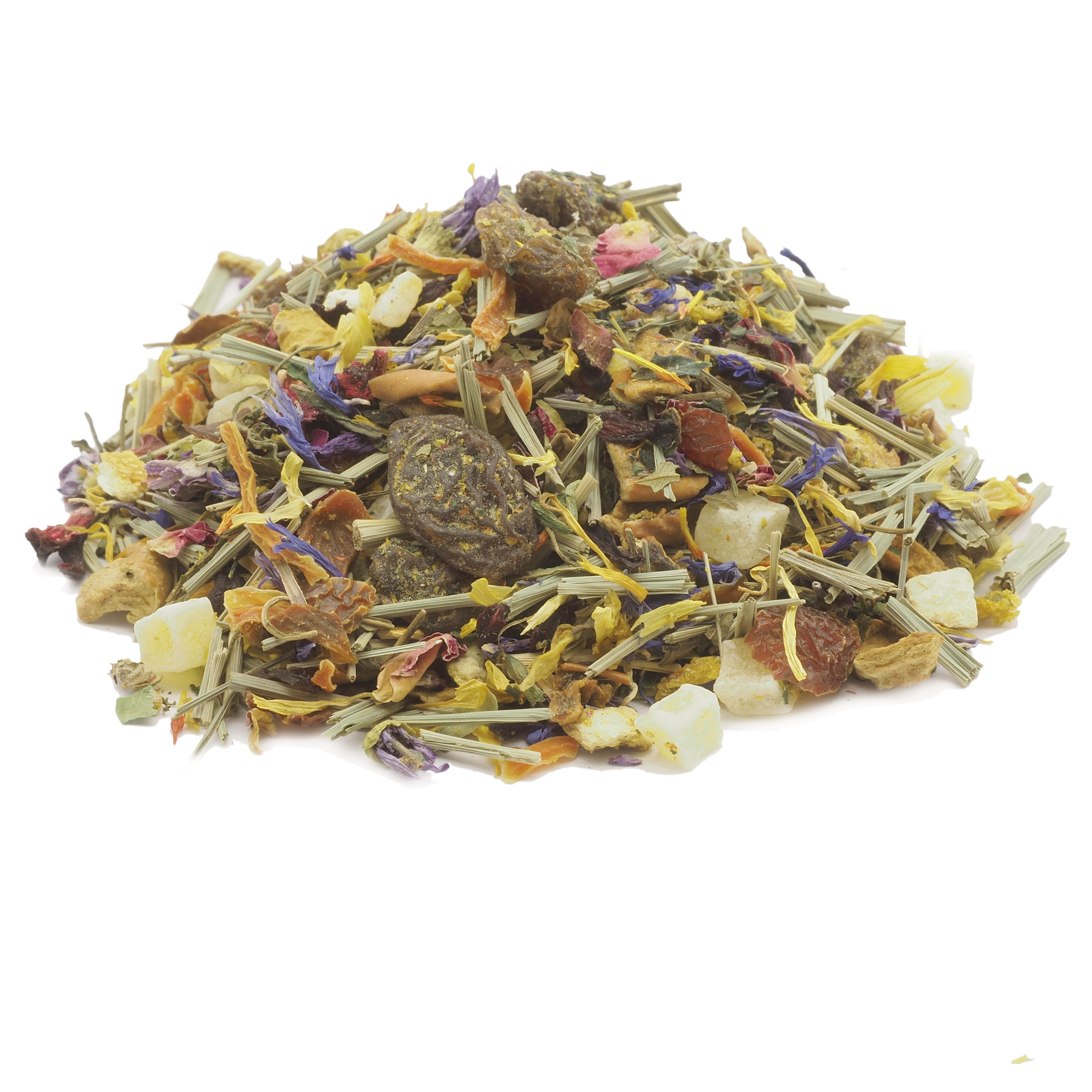 tea4me Reiki Kräuter Kräuterwohl Kräuter-Wellnesstee mit Mango-Orange-Geschmack