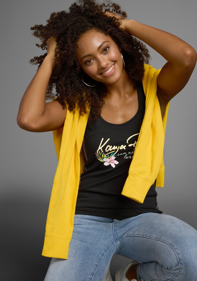 KangaROOS Tanktop , mit femininem Frontdruck
