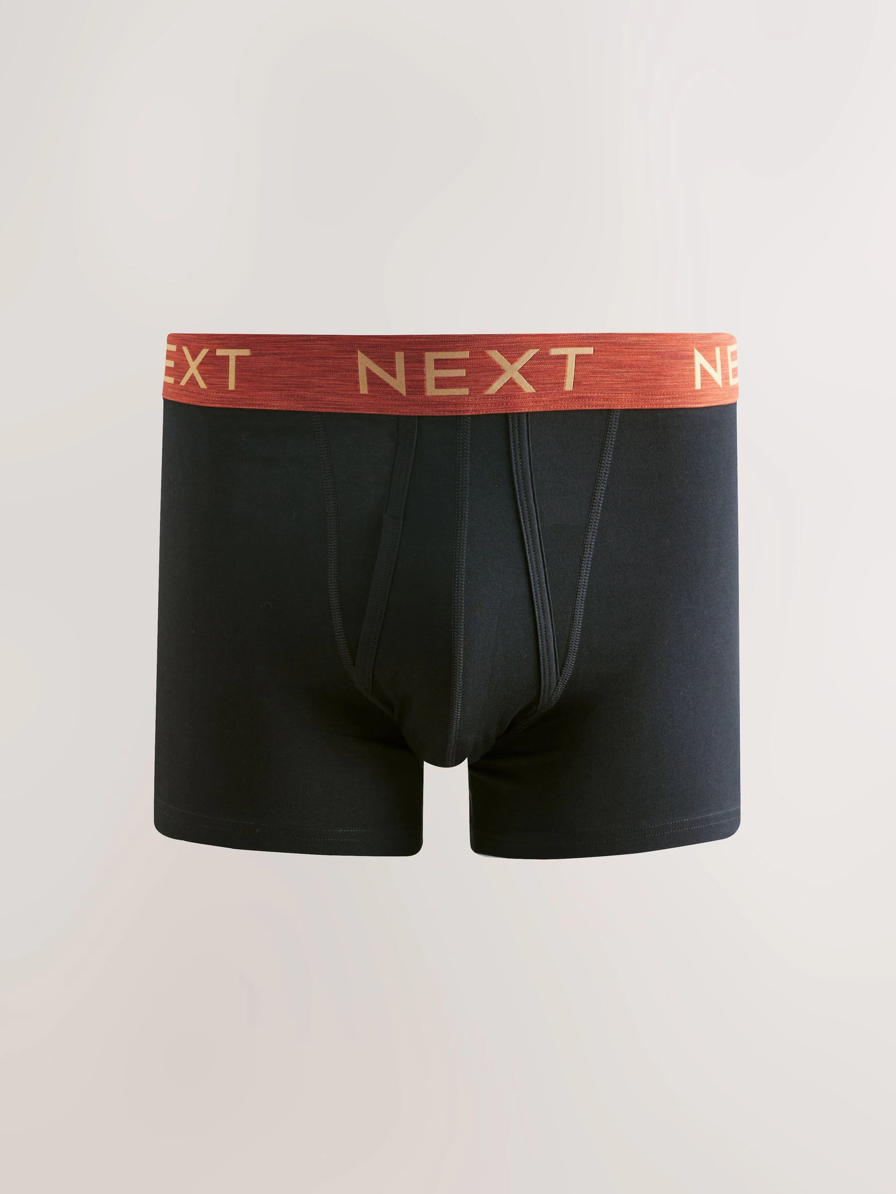 Zwart met luxe gemêleerde tailleband - Standaard - 10 Boxershorts zonder plooi